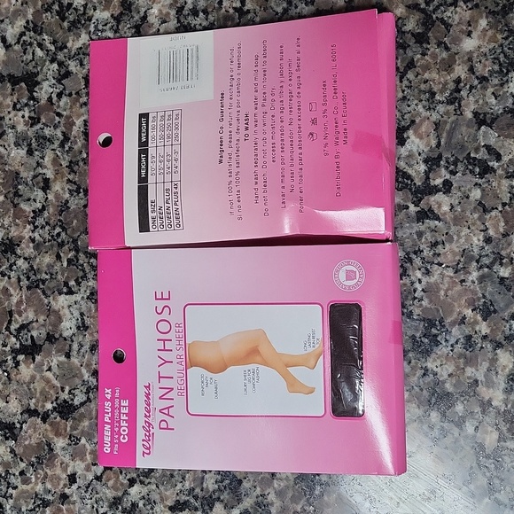 Walgreens Accessories Walgreens Pantyhose Lot Of 2 Nude Coffee